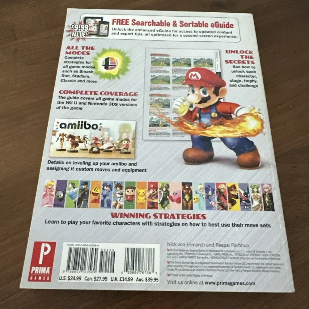 5 for $30 - Super Smash Bros. WiiU/3DS: Prima Official Game Guide - Paperback